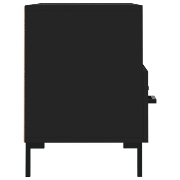 vidaXL TV skrinka čierna 80x36x50 cm spracované drevo – Obrázok 7