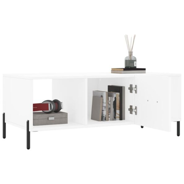 vidaXL Konferenčný stolík biely 102x50x40 cm kompozitné drevo – Obrázok 4