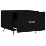 vidaXL Konferenčný stolík čierny 50x50x40 cm spracované drevo – Obrázok 6