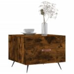 vidaXL Konferenčné stolíky 2 ks dymový dub 50x50x40cm kompozitné drevo – Obrázok 3