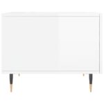 vidaXL Konferenčné stolíky 2 ks lesklé biele 50x50x40 cm kompoz. drevo – Obrázok 8