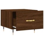 vidaXL Konferenčný stolík hnedý dub 50x50x40 cm spracované drevo – Obrázok 6