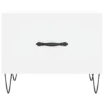 vidaXL Konferenčné stolíky 2 ks biele 50x50x40 cm kompozitné drevo – Obrázok 6