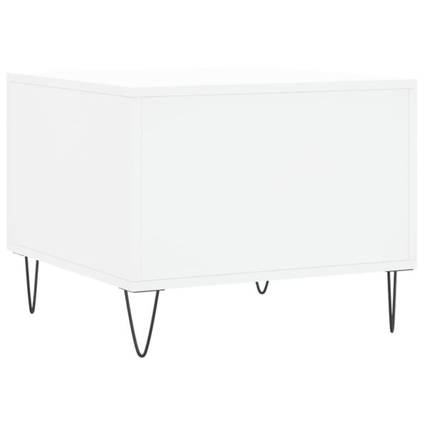 vidaXL Konferenčné stolíky 2 ks biele 50x50x40 cm kompozitné drevo – Obrázok 9