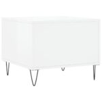 vidaXL Konferenčné stolíky 2 ks lesklé biele 50x50x40 cm kompoz. drevo – Obrázok 9