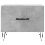 vidaXL Konferenčný stolík betónovo sivý 50x50x40 cm kompozitné drevo – Obrázok 5