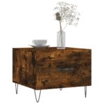 vidaXL Konferenčné stolíky 2 ks dymový dub 50x50x40cm kompozitné drevo – Obrázok 3
