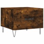 vidaXL Konferenčné stolíky 2 ks dymový dub 50x50x40cm kompozitné drevo – Obrázok 5