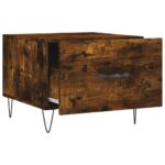 vidaXL Konferenčné stolíky 2 ks dymový dub 50x50x40cm kompozitné drevo – Obrázok 7