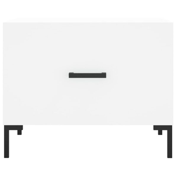 vidaXL Konferenčné stolíky 2 ks biele 50x50x40 cm kompozitné drevo – Obrázok 6