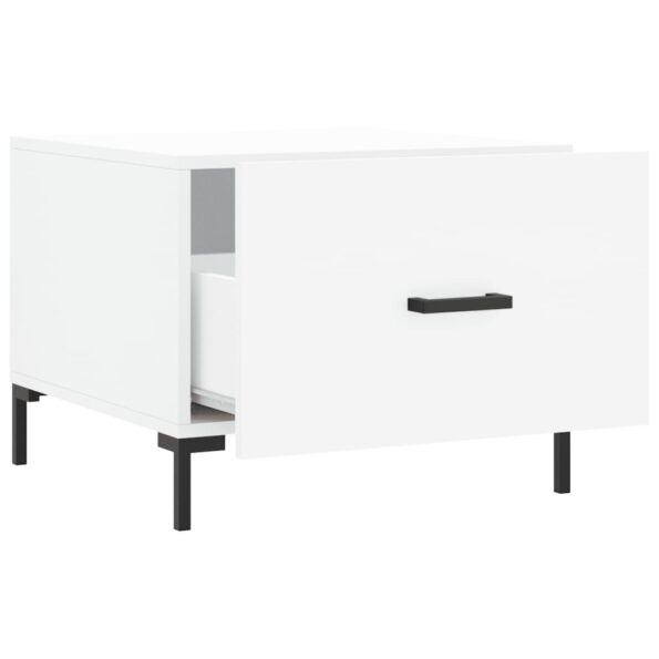 vidaXL Konferenčné stolíky 2 ks biele 50x50x40 cm kompozitné drevo – Obrázok 7