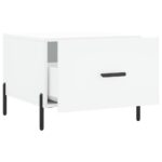 vidaXL Konferenčné stolíky 2 ks biele 50x50x40 cm kompozitné drevo – Obrázok 7