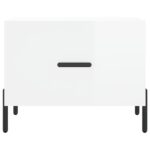 vidaXL Konferenčné stolíky 2 ks lesklé biele 50x50x40 cm kompoz. drevo – Obrázok 6