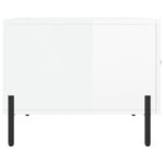 vidaXL Konferenčné stolíky 2 ks lesklé biele 50x50x40 cm kompoz. drevo – Obrázok 8