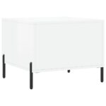 vidaXL Konferenčné stolíky 2 ks lesklé biele 50x50x40 cm kompoz. drevo – Obrázok 9