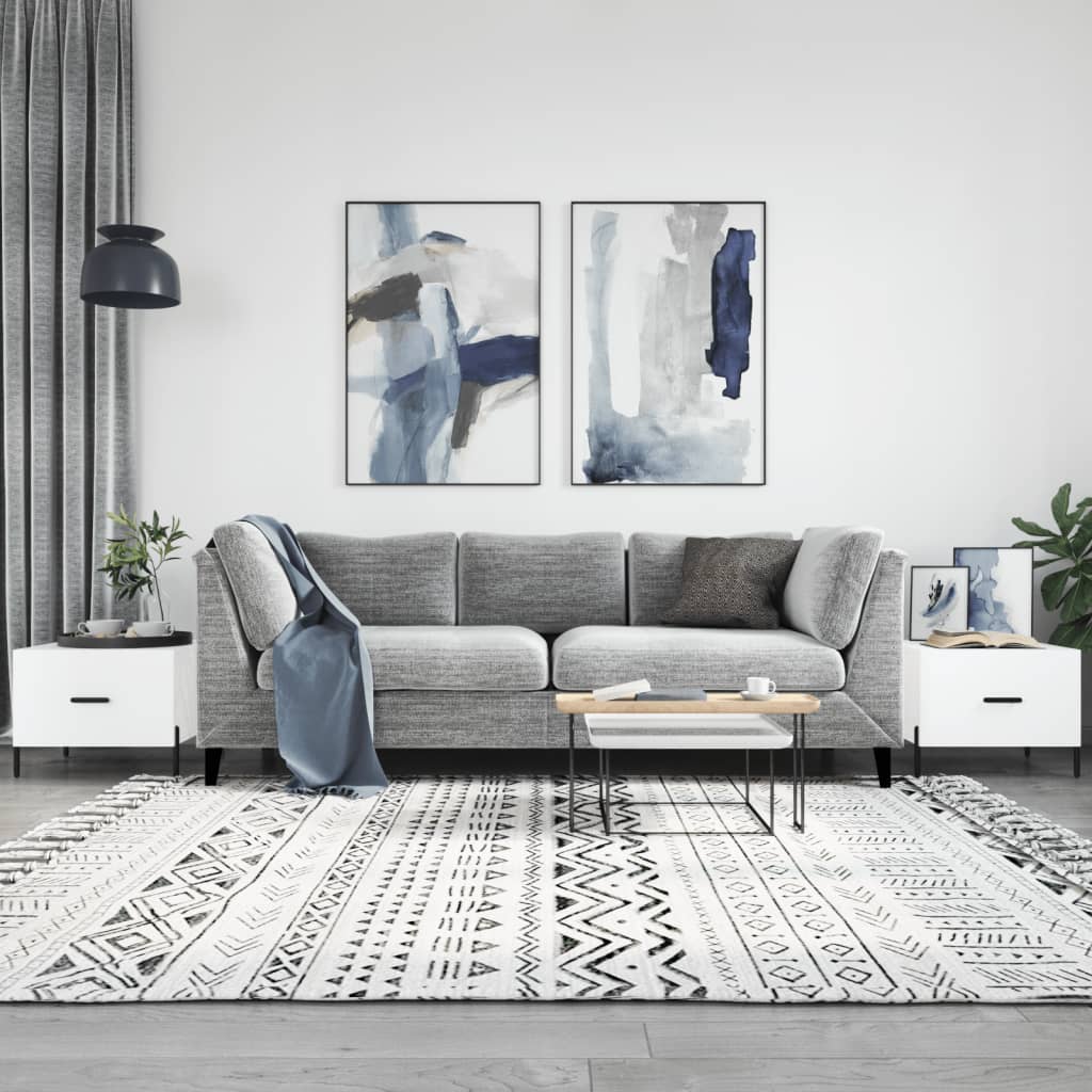 VXL8720845428785_m_en_hd_1.jpg vidaXL Konferenčné stolíky 2 ks lesklé biele 50x50x40 cm kompoz. drevo – Obrázok 1