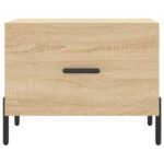 vidaXL Konferenčný stolík dub sonoma 50x50x40 cm spracované drevo – Obrázok 5