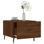vidaXL Konferenčné stolíky 2 ks hnedý dub 50x50x40 cm kompozitné drevo – Obrázok 4