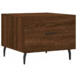 vidaXL Konferenčné stolíky 2 ks hnedý dub 50x50x40 cm kompozitné drevo – Obrázok 5