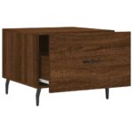 vidaXL Konferenčné stolíky 2 ks hnedý dub 50x50x40 cm kompozitné drevo – Obrázok 7