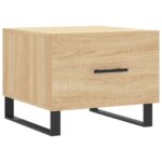 vidaXL Konferenčné stolíky 2 ks dub sonoma 50x50x40cm kompozitné drevo – Obrázok 5