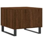 vidaXL Konferenčný stolík hnedý dub 50x50x40 cm spracované drevo – Obrázok 8
