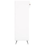vidaXL Botník biely 60x35x105 cm kompozitné drevo – Obrázok 7