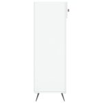 vidaXL Botník lesklý biely 60x35x105 cm spracované drevo – Obrázok 7