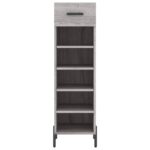 vidaXL Botník sivý sonoma 30x35x105 cm kompozitné drevo – Obrázok 6