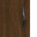 vidaXL Vysoká skrinka hnedá dub 69,5x31x115 cm kompozitné drevo – Obrázok 9