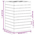 vidaXL Kôš na bielizeň 44x44x66 cm masívna borovica – Obrázok 10