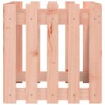 vidaXL Záhradný kvetináč s dizajnom plotu 50x50x50 cm masívny douglas – Obrázok 6