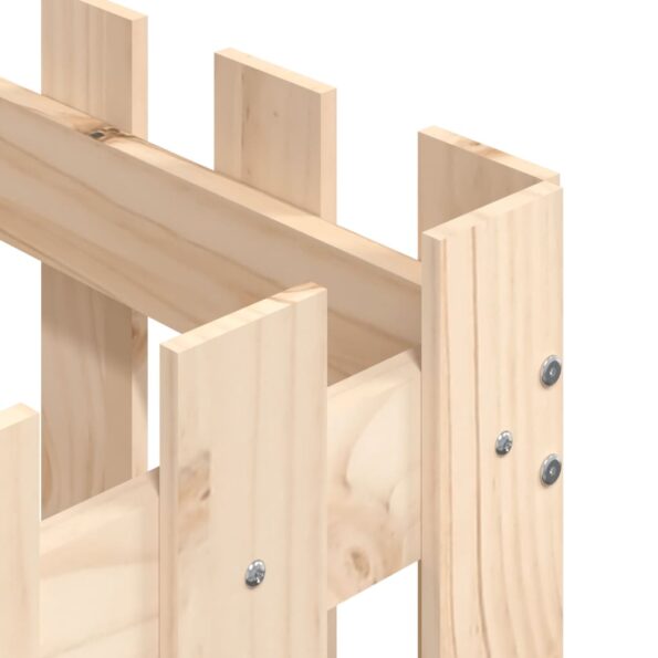 vidaXL Záhradný kvetináč s dizajnom plotu 60x60x60 cm masívna borovica – Obrázok 7