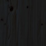 vidaXL Záhradný kvetináč s dizajnom plotu čierny 70x70x70 cm borovica – Obrázok 8