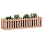 vidaXL Vyvýšený záhon s dizajnom plotu 200x50x50 cm masívny douglas – Obrázok 3