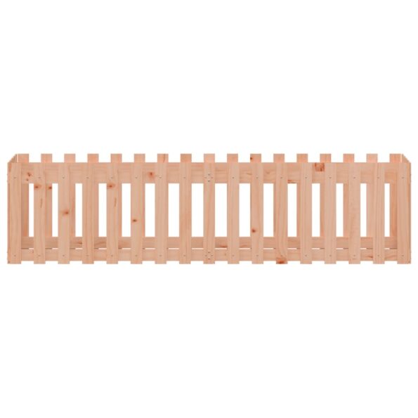 vidaXL Vyvýšený záhon s dizajnom plotu 200x50x50 cm masívny douglas – Obrázok 5