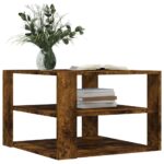 vidaXL Konferenčný stolík dymový dub 58x58x40 cm kompozitné drevo – Obrázok 3