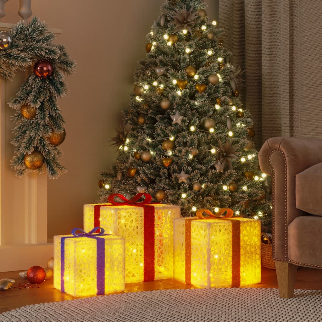 VXL8720845435363_m_en_hd_1.jpg vidaXL Osvetlené vianočné darčeky 3 ks 64 LED diód teplé biele – Obrázok 1