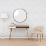 vidaXL Nástenné panely 12 ks biele 50x50 cm EPS 3 m² hviezda