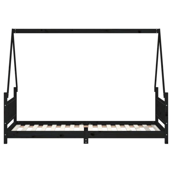 VXL8720845445188_g_en_hd_2.jpg vidaXL Rám detskej postele čierny 80x200 cm masívna borovica – Obrázok 4