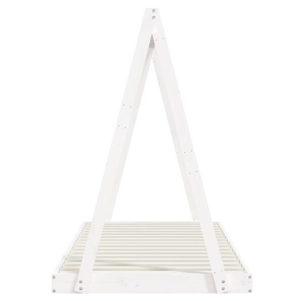 vidaXL Rám detskej postele biely 90x200 cm masívna borovica – Obrázok 5