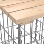 vidaXL Záhradná lavička gabiónový dizajn 83x31,5x42cm masívna borovica – Obrázok 6