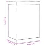 vidaXL Vitrína priehľadná 17x12x25 cm akryl – Obrázok 6