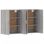 vidaXL Nástenné skrinky 2 ks sivý dub sonoma kompozitné drevo – Obrázok 5