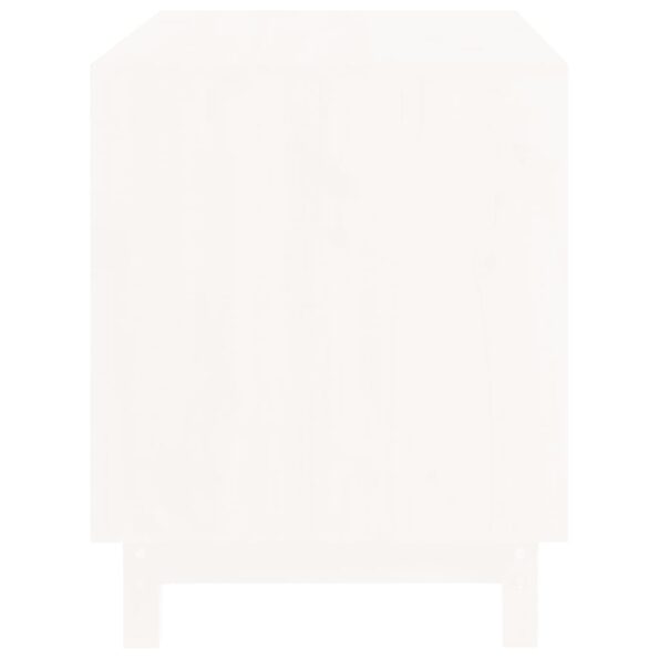 vidaXL Psia búda biela 70x50x62 cm borovicový masív – Obrázok 6