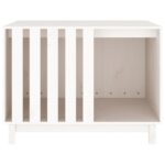 vidaXL Psia búda biela 90x60x67 cm borovicový masív – Obrázok 5