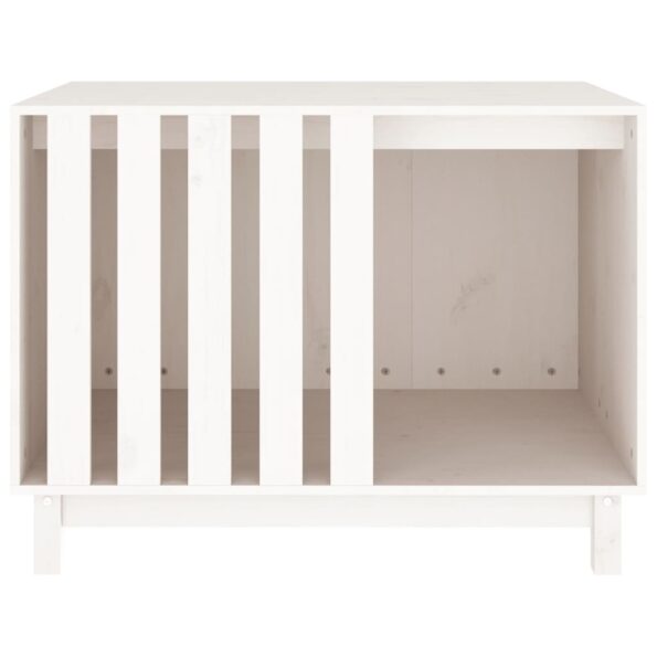 vidaXL Psia búda biela 90x60x67 cm borovicový masív – Obrázok 5