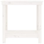vidaXL Pracovná lavica biela 80x50x80 cm masívna borovica – Obrázok 5