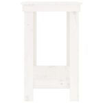 vidaXL Pracovná lavica biela 80x50x80 cm masívna borovica – Obrázok 6