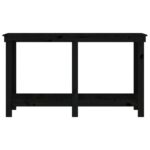 vidaXL Pracovná lavica čierna 140x50x80 cm masívna borovica – Obrázok 5